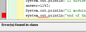 BlueJ Compiler error message